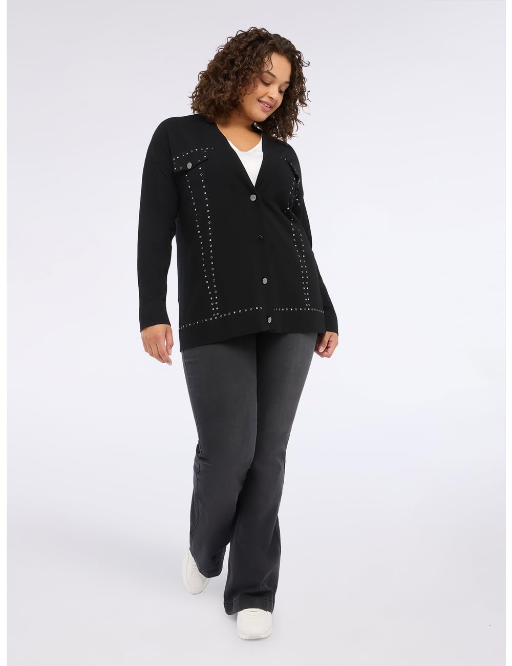 Fiorella Rubino Maglie e felpe Cardigan con Borchie M Plus