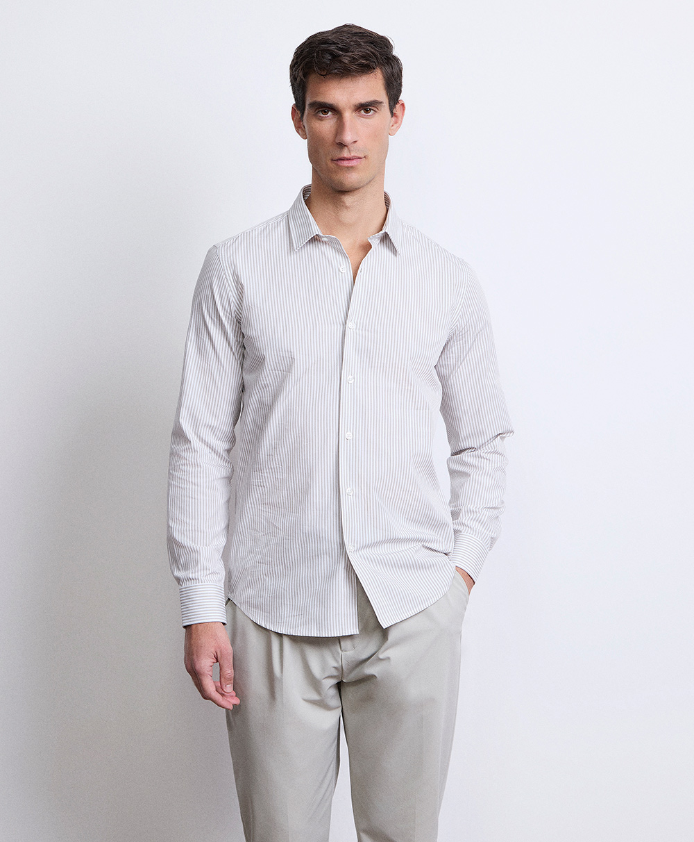 Markup Uomo Camicie Camicia collo italiano bastoncino