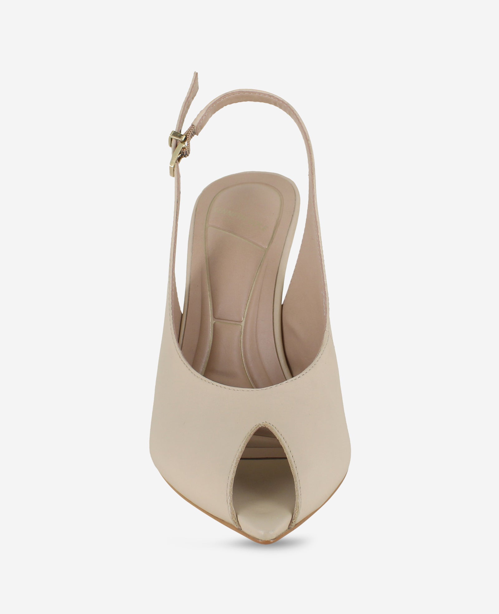 Kenneth Cole Reaction Shoes Priya Leather Peep-Toe Slingback Heel décolleté in pelle
