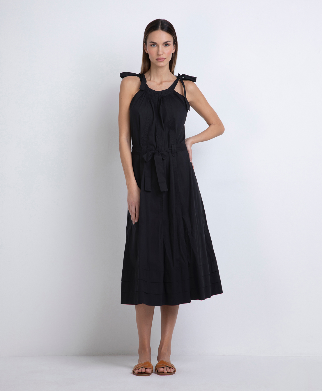 Markup Donna Vestiti Abito midi in cotone vestito midi donna