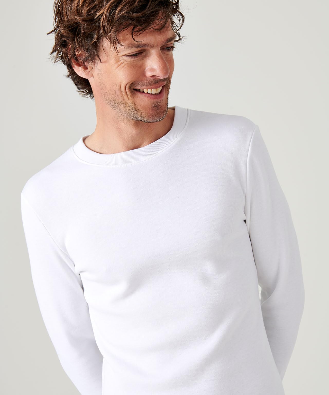 Damart Thermolactyl T-Shirt Thermolactyl Manches Longues, Molleton gra uomo bianca XS