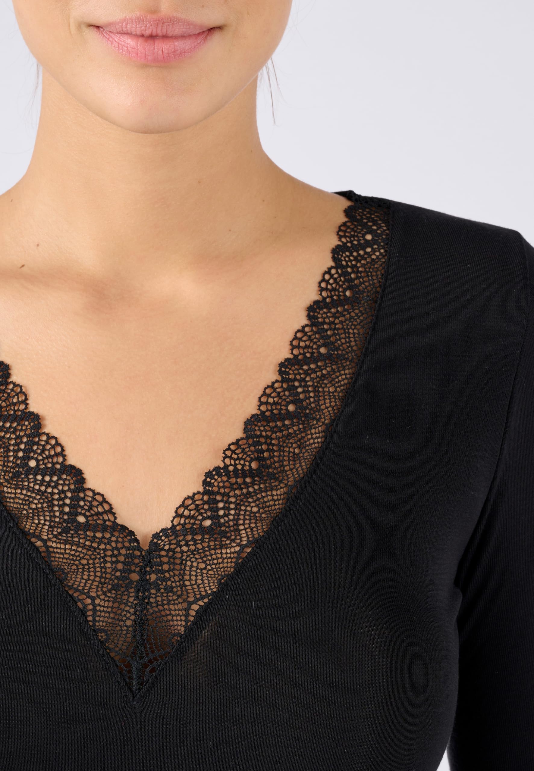 Damart Thermolactyl Sens T-shirt Dentelle maniche lunghe termica