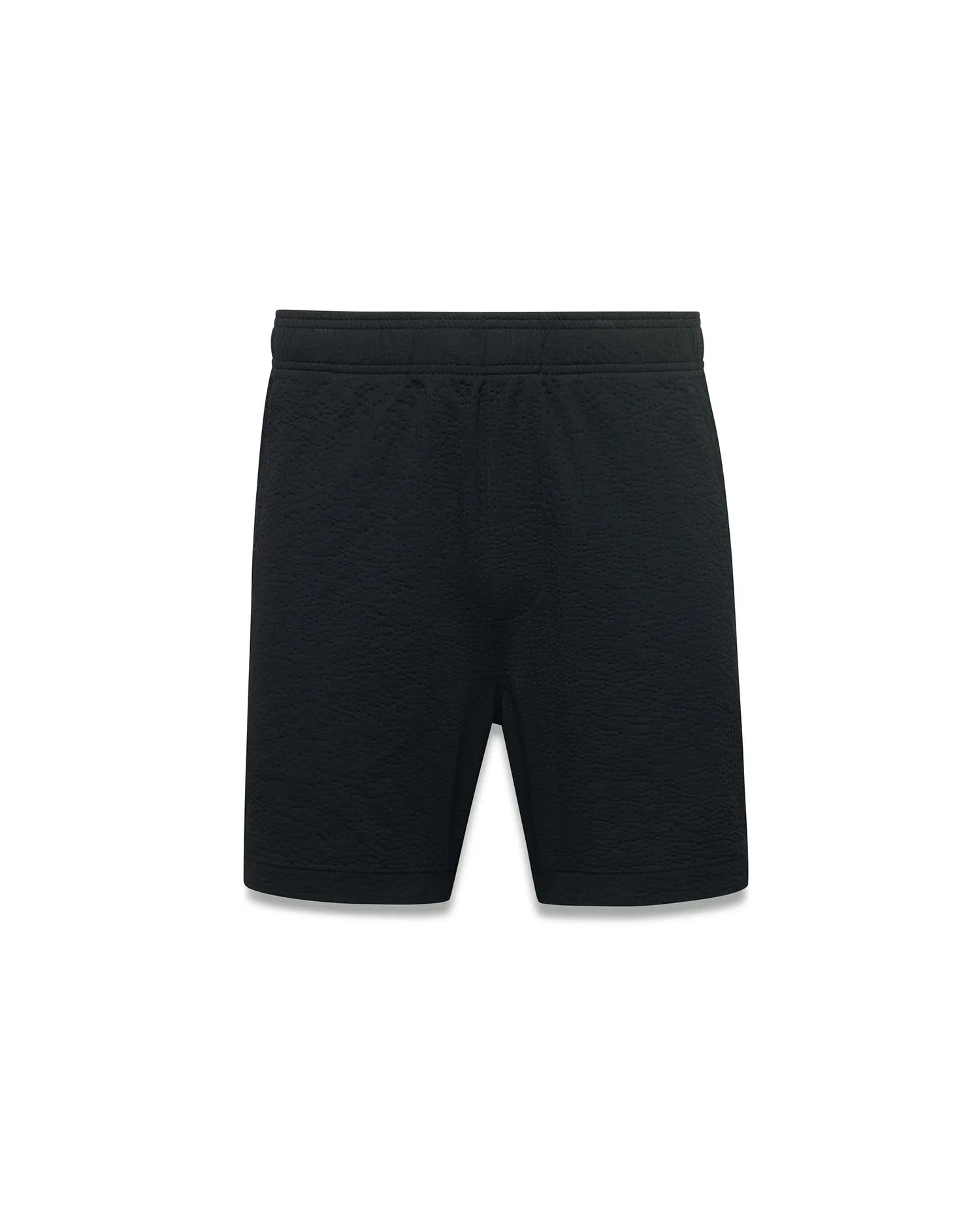 Psycho Bunny Men's Shorts Arlen Seersucker short nero con coulisse