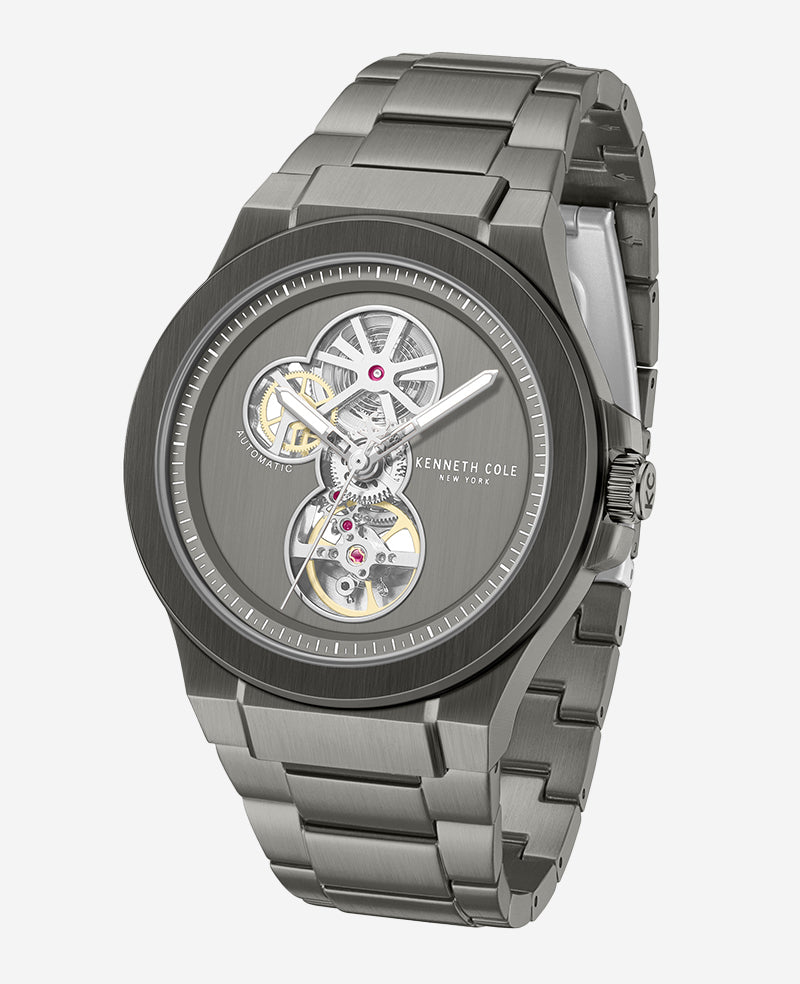 Kenneth Cole Reaction Watches Automatic Gun Metal orologio gunmetal automatico