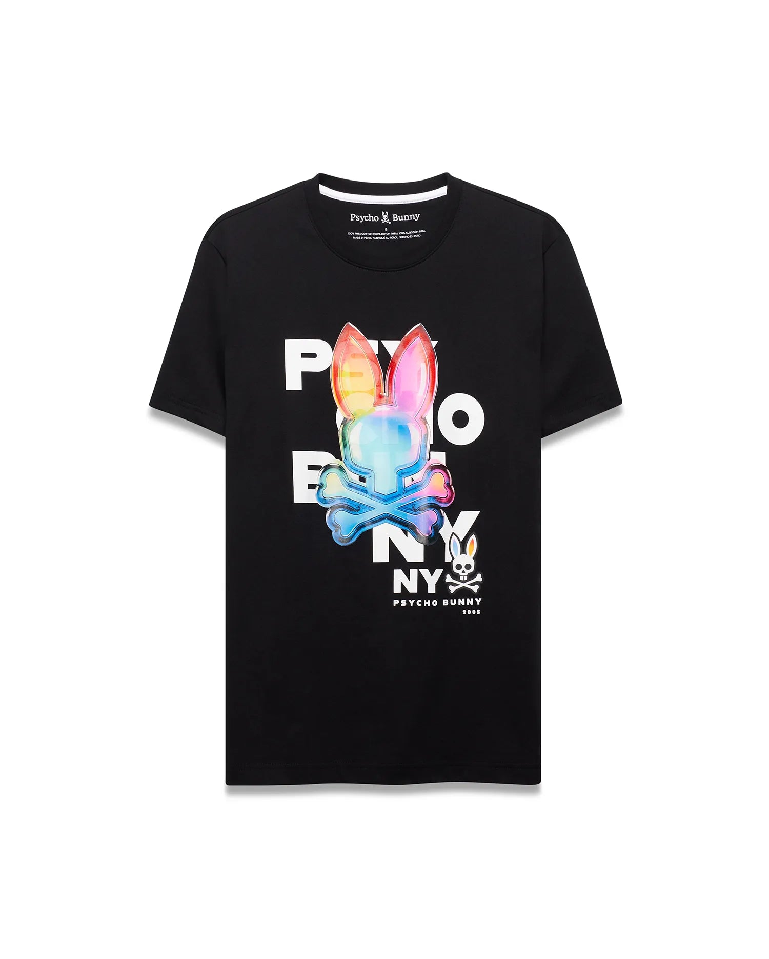 Psycho Bunny Men's Tees Men's Kenji Pima Cotton Graphic Tee nera
