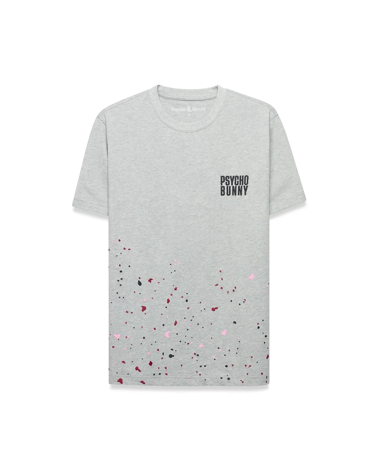 Psycho Bunny Malcolm Graphic Tee MT0200503 t-shirt grigia XXS-XXXL