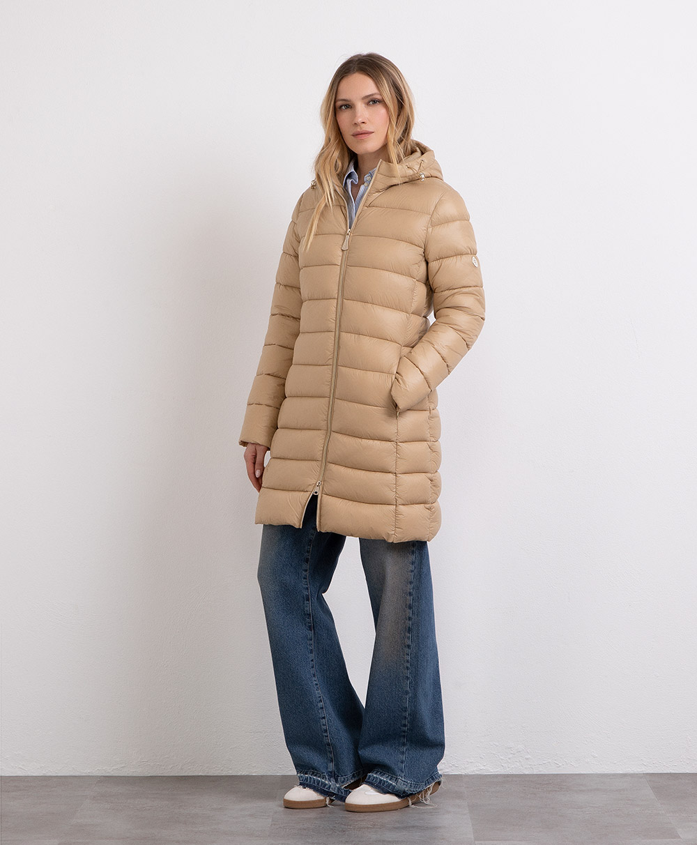 Markup Donna Giacche & Giubbotti Piumino lungo in nylon cappuccio