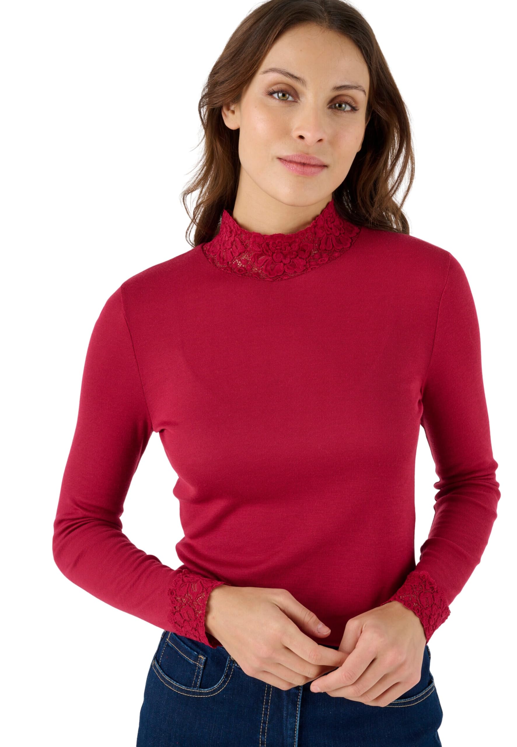 Damart Thermolactyl maglietta fine costa donna rossa XS
