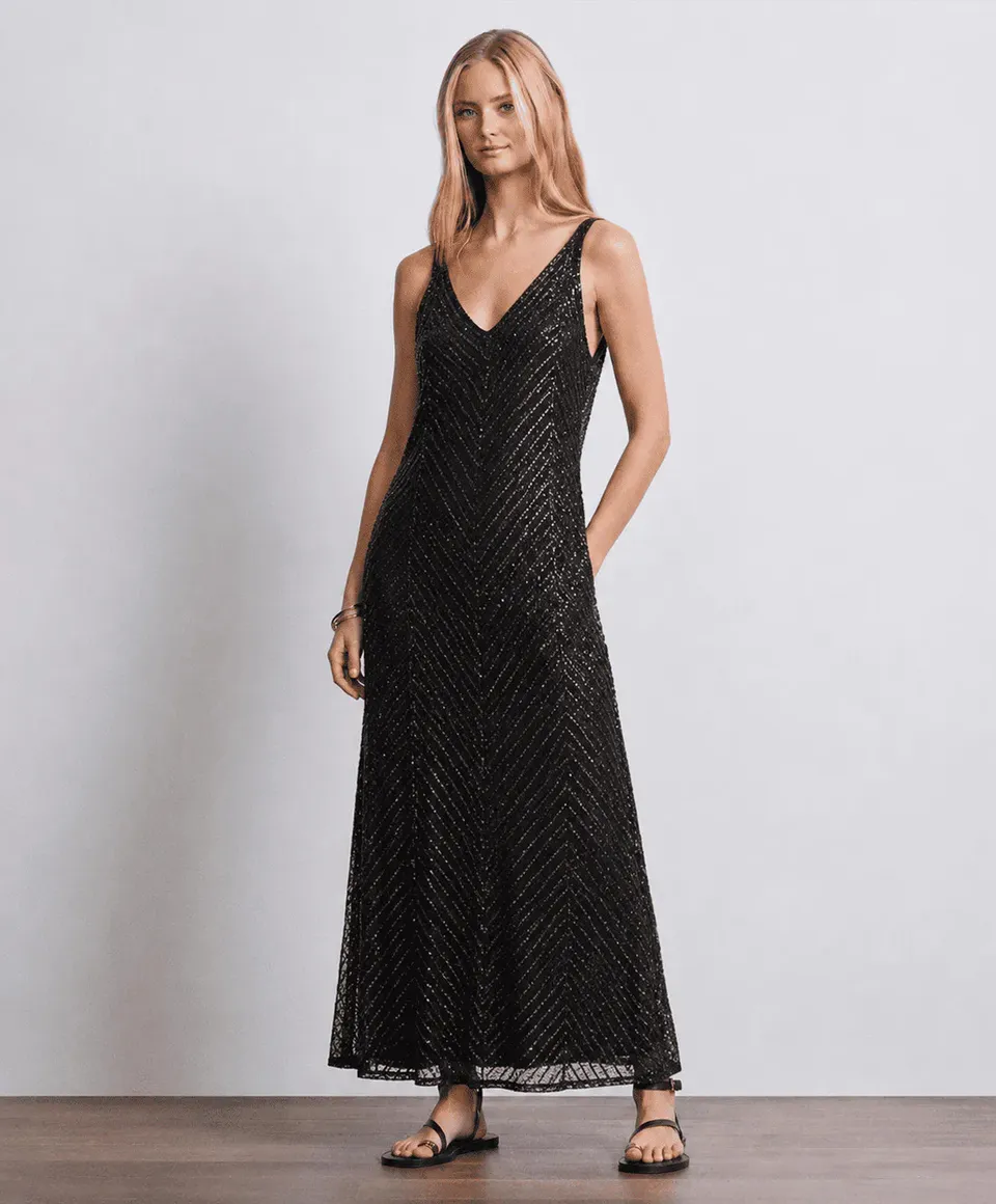Markup Donna Vestiti Abito lungo traforato vestito donna dettaglio traforato