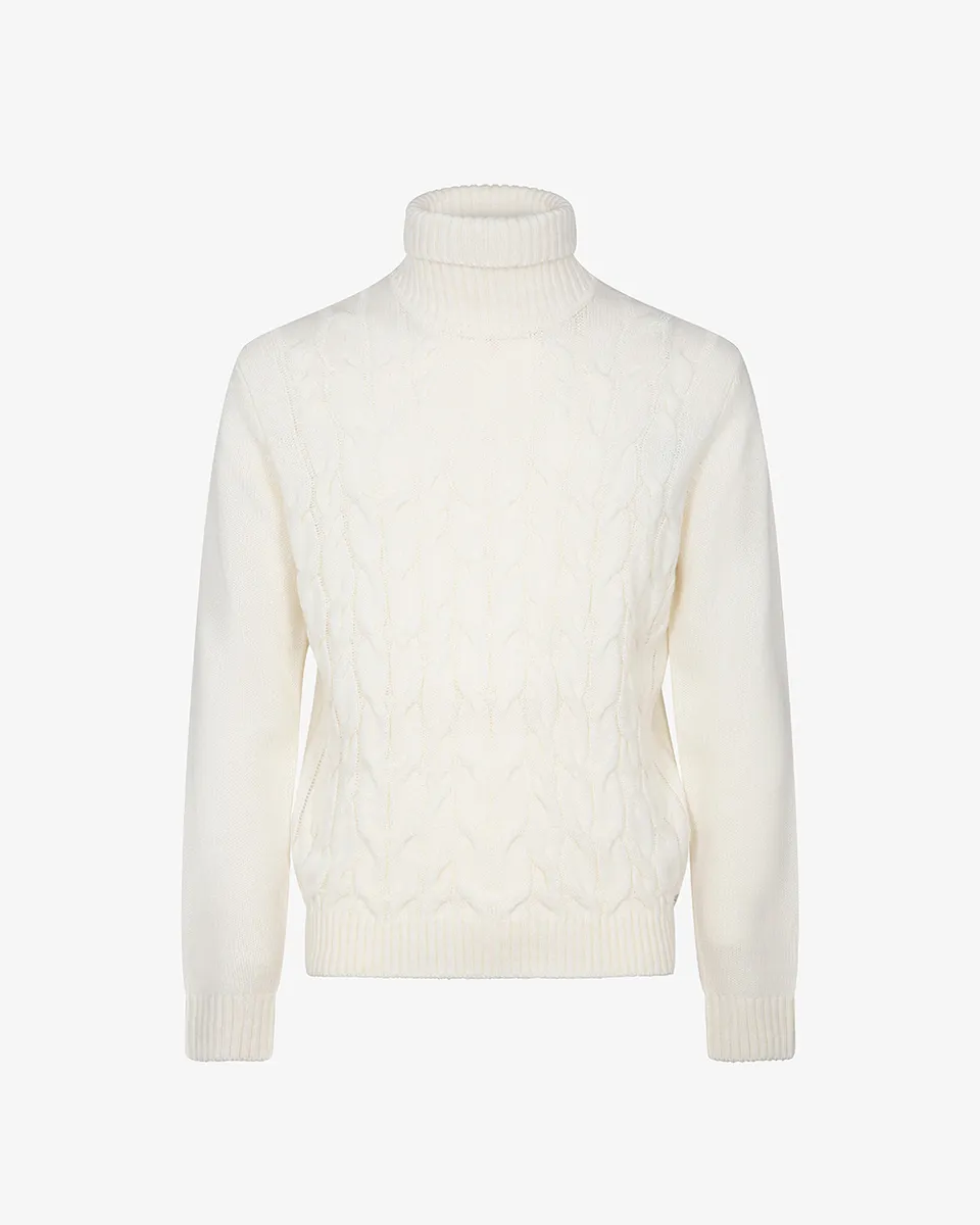 Markup Uomo Maglieria Dolcevita a trecce maglia