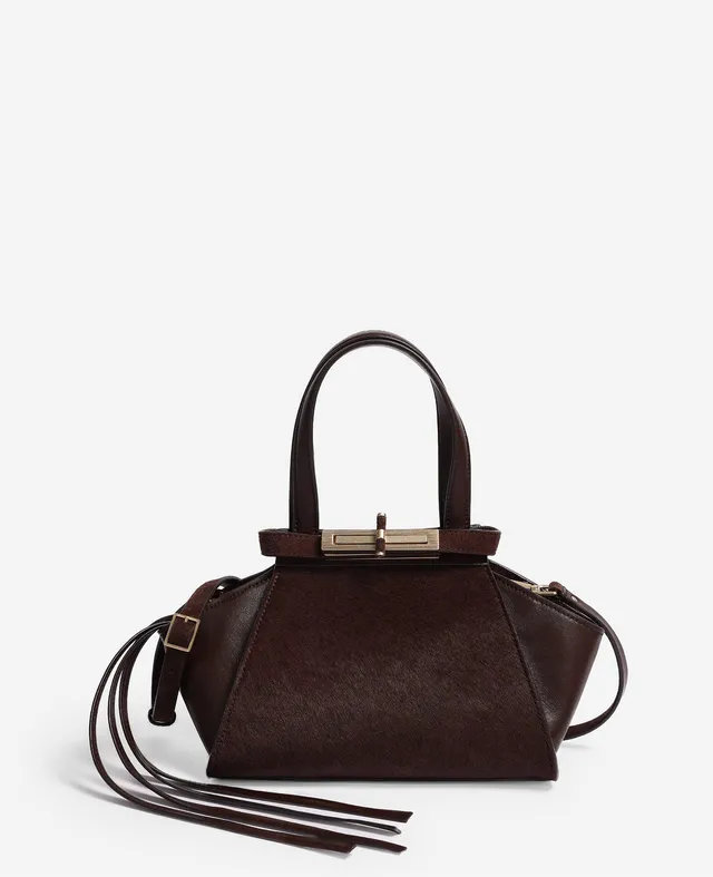 Kenneth Cole Reaction Bags Crosby Small Satchel borsa cioccolato