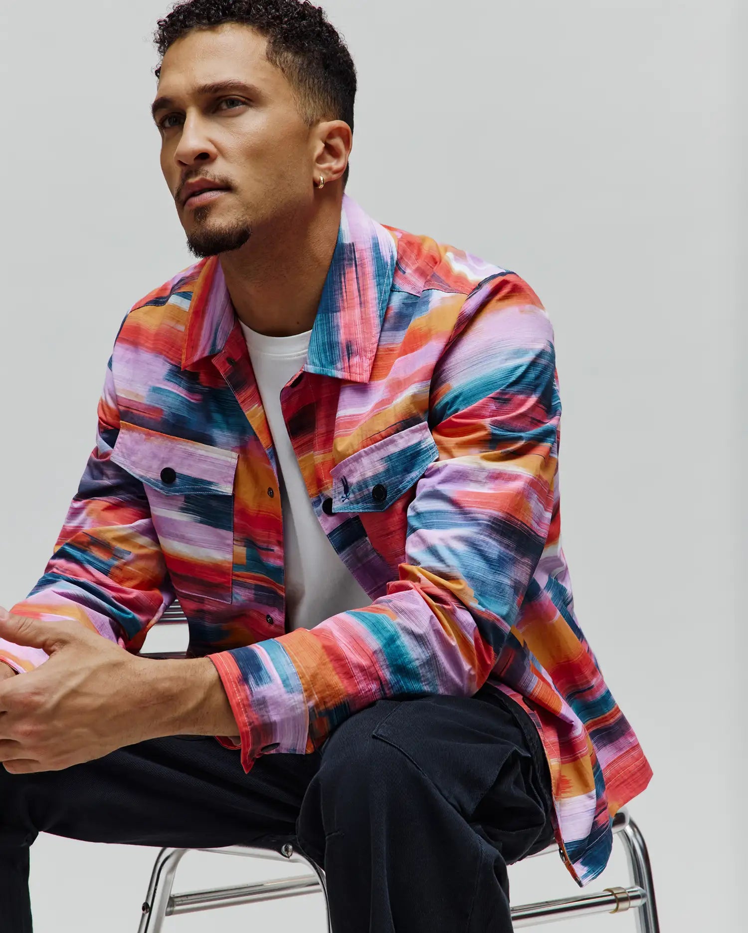 Psycho Bunny Jackets Raphael Jacket giacca 656 Sunkissed Coral in nylon