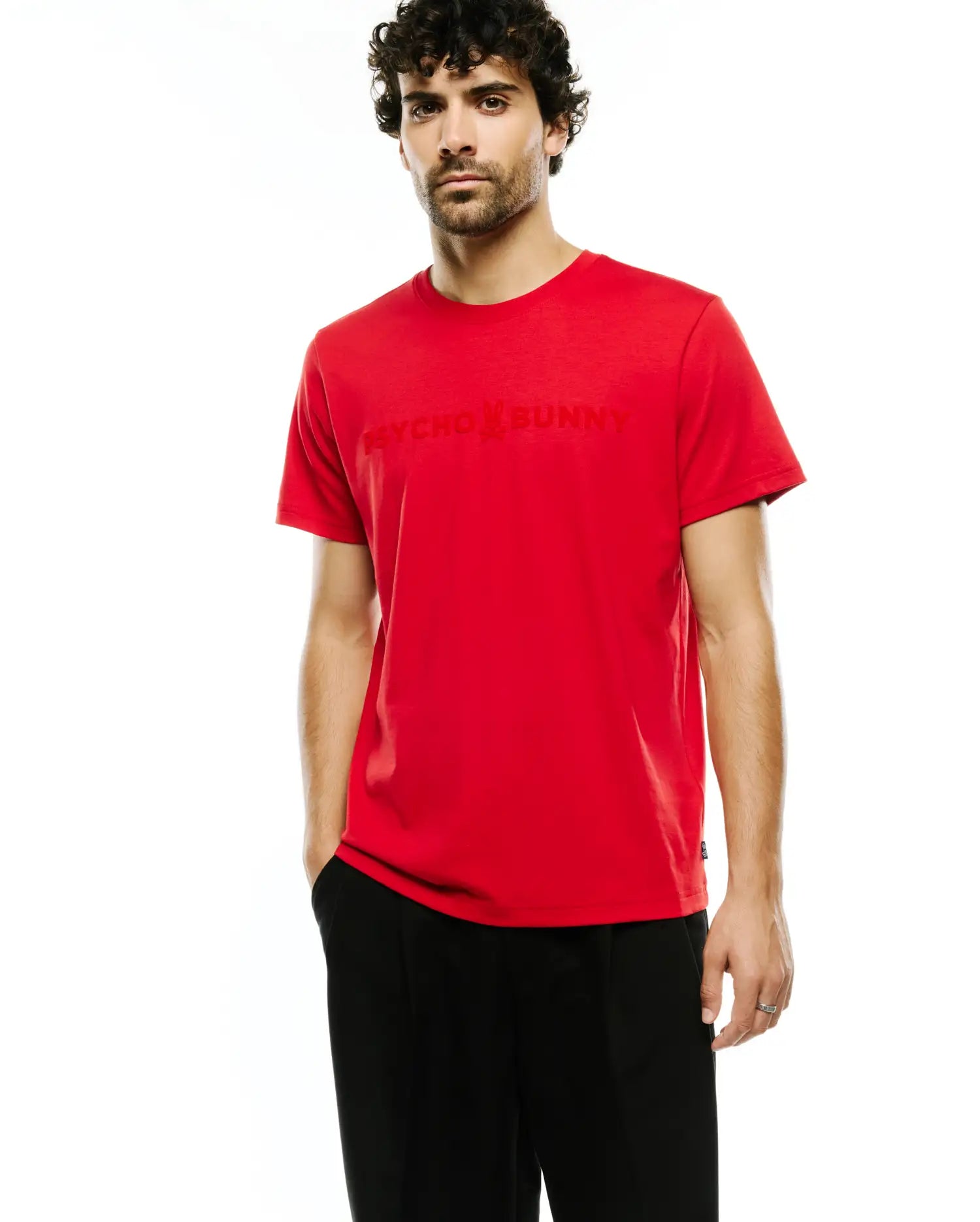 Psycho Bunny Men's Tees MENS ROYCE GRAPHIC TEE - MT0200319 t-shirt rossa