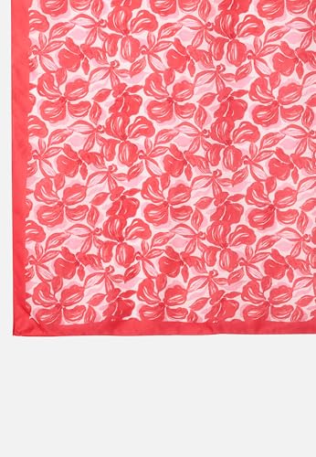 Damart Accessori Sciarpa floreale in seta sciarpa rossa 90 x 90 cm