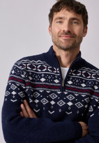 Damart Prêt-à-porter Maglione uomo jacquard in lana