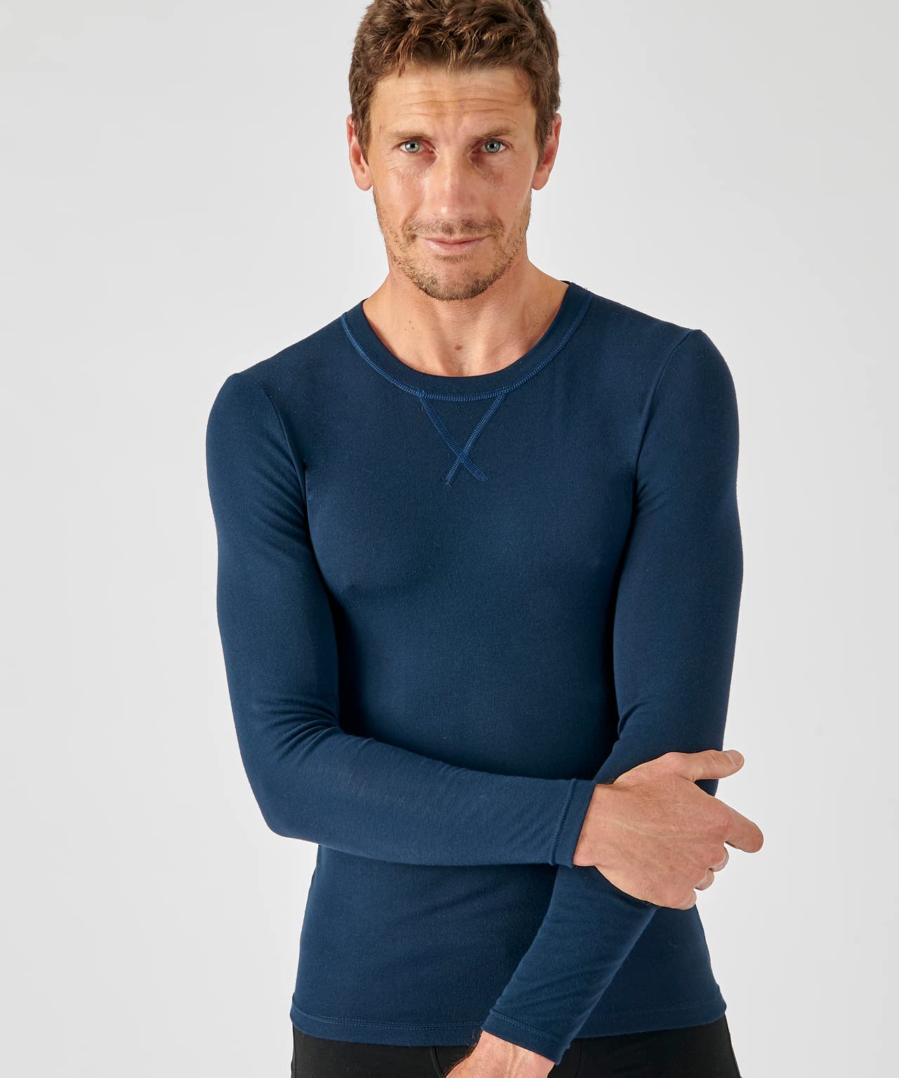 Damart Thermolactyl Sensitive maglietta maniche lunghe blu marine scuro S