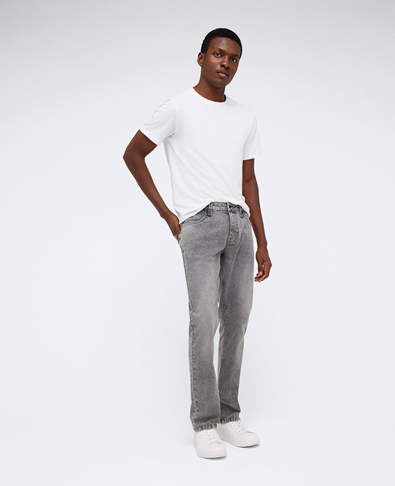 Kenneth Cole Reaction Clothing Slim-Fit Recycled Stretch Denim Jean jeans Lehr - Acid Wash Grey