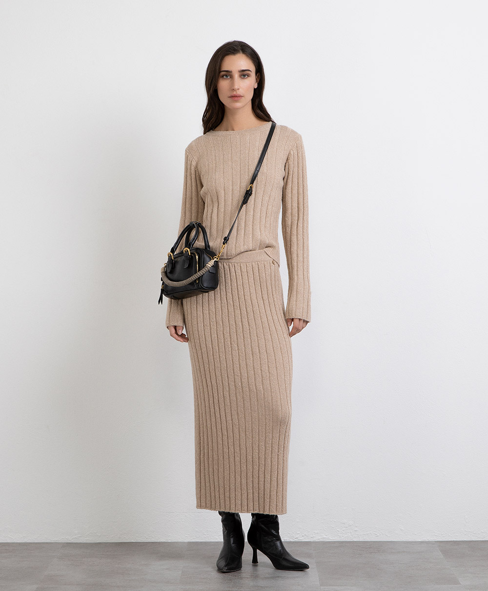 Markup Donna Maglieria Girocollo manica lunga misto lana lurex maglia