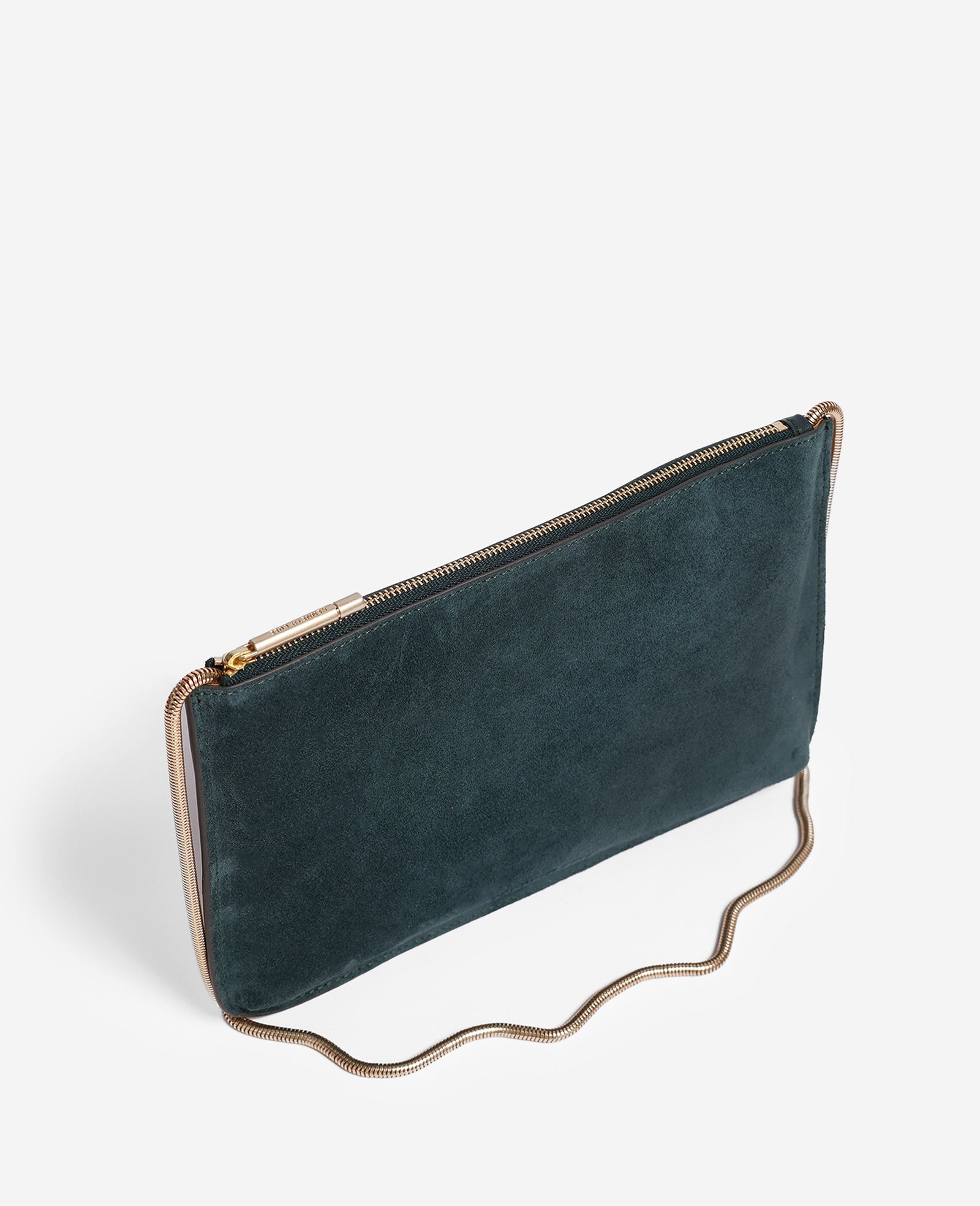 Kenneth Cole Reaction Bags Highline Suede Disco Crossbody Bag borsa verde loden in pelle scamosciata
