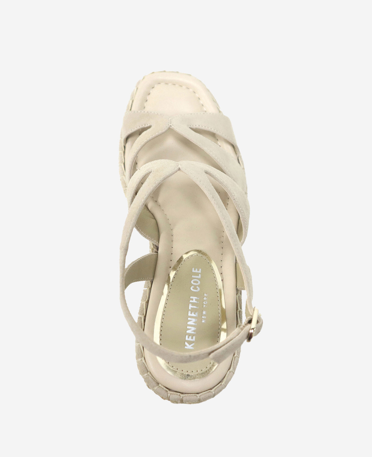 Kenneth Cole Reaction Shoes Solace Platform sandali zeppa beige suede