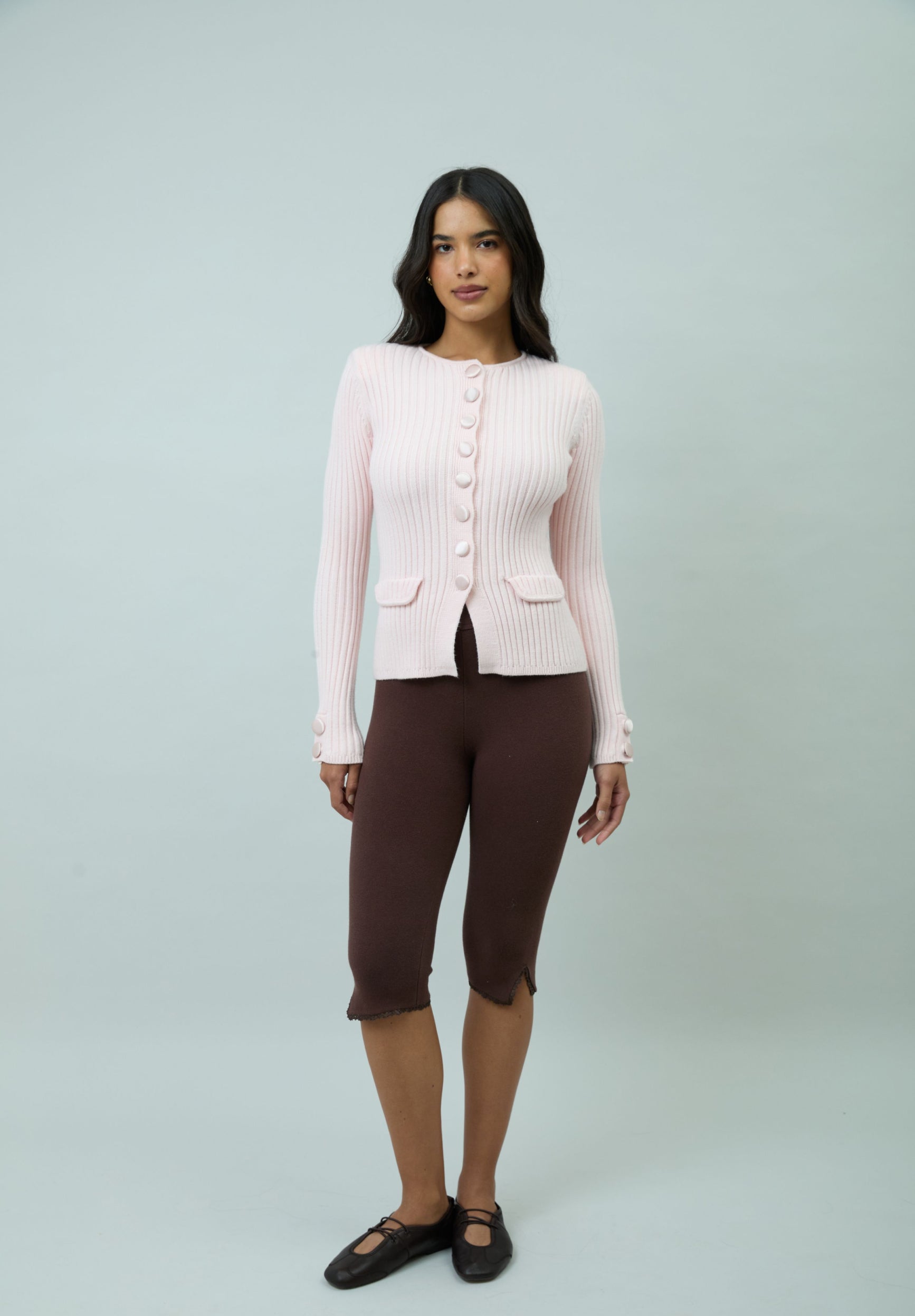 House Of Sunny Women's Knitwear PINK POWER PEGGY cardigan UK 6–18