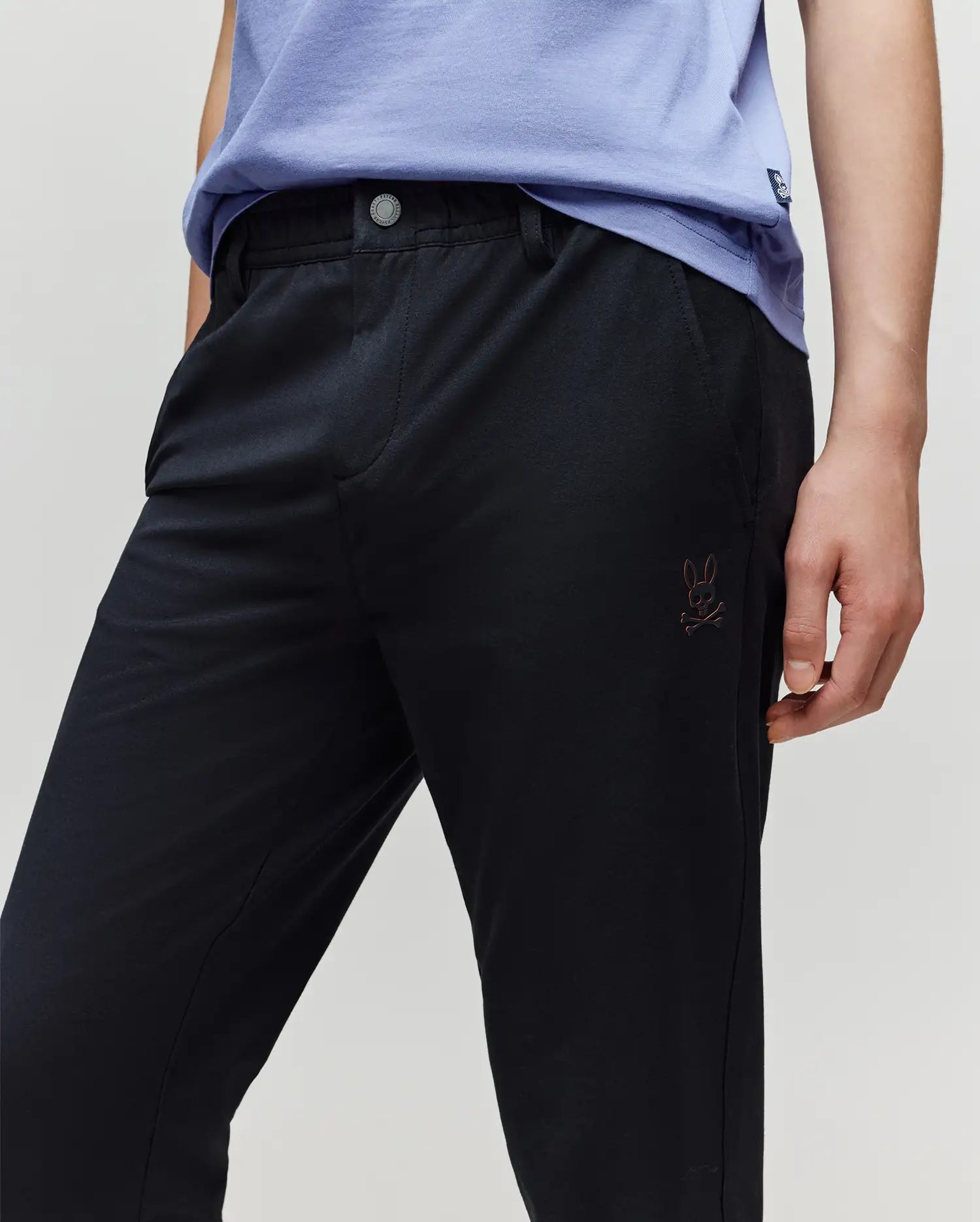 Psycho Bunny Kids Bottoms Mathieu Commuter Pant KB0600002 pantaloni neri