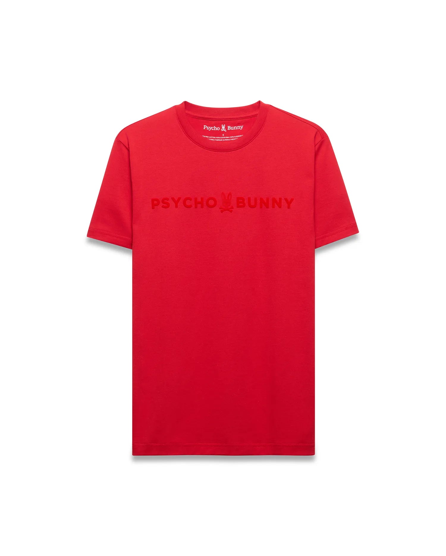 Psycho Bunny Men's Tees MENS ROYCE GRAPHIC TEE - MT0200319 t-shirt rossa