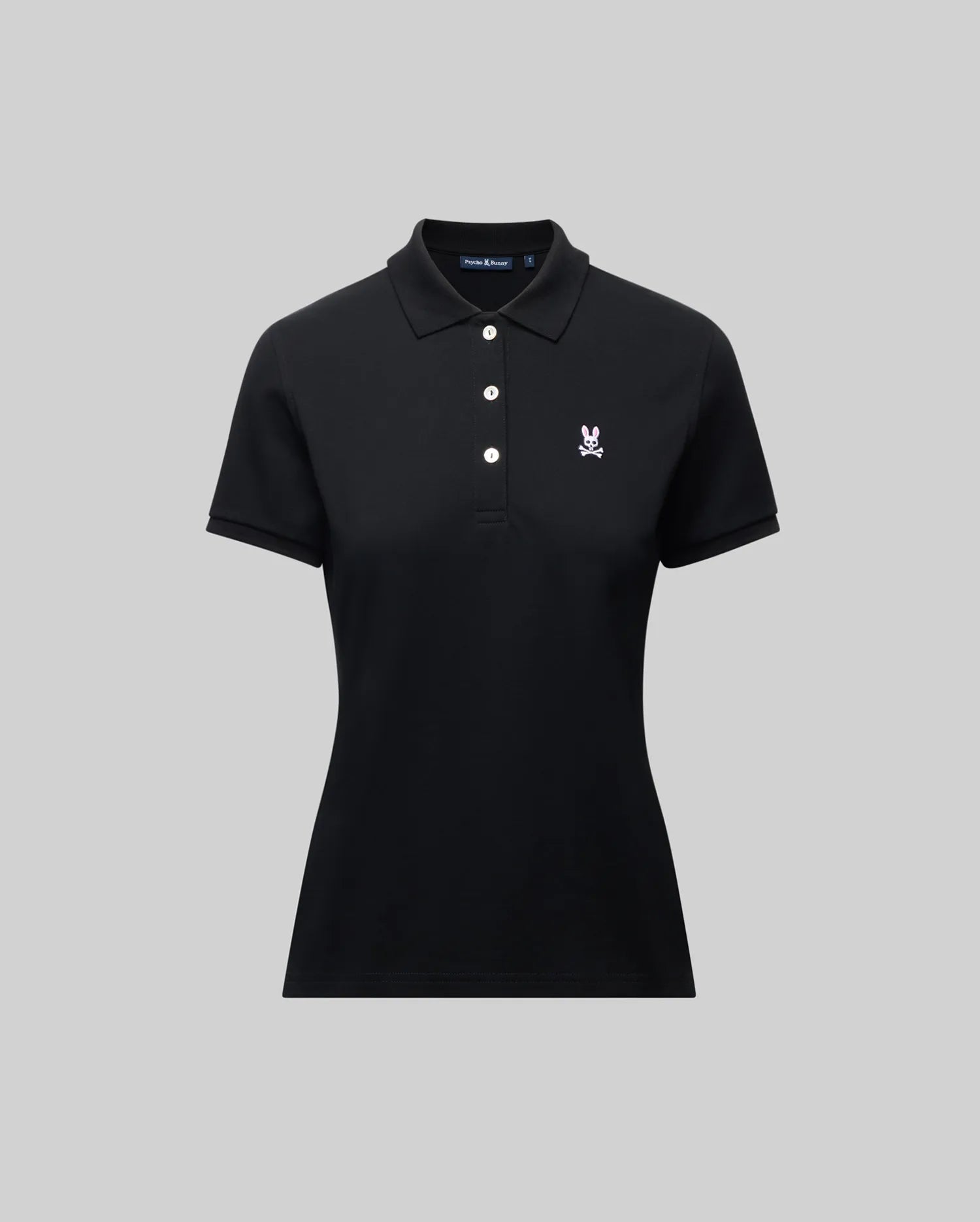 Psycho Bunny Women's Tops Pique Polo WT0100003 polo nera cotone