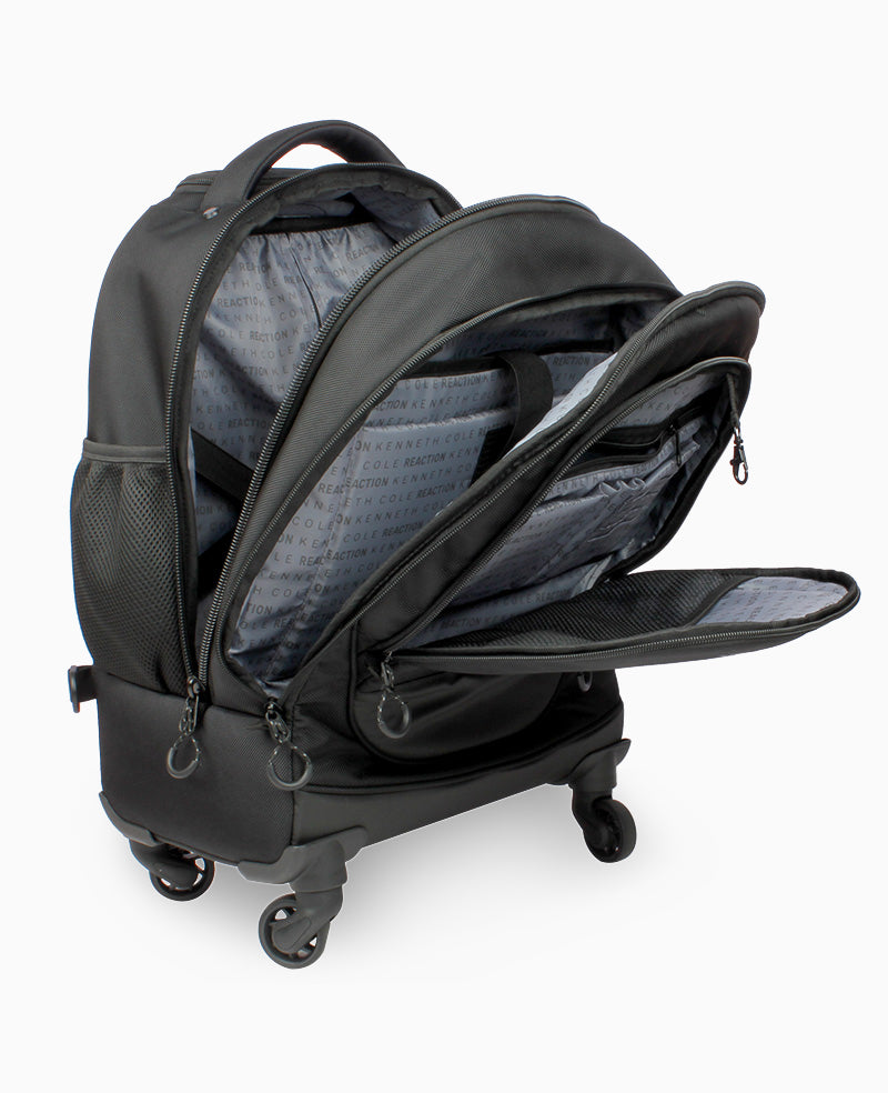 Kenneth Cole Reaction Luggage R-Tech Wheeled Backpack zaino trolley nero 22 pollici impermeabile