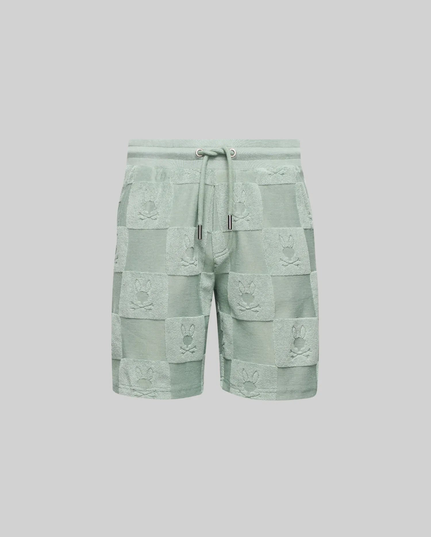 Psycho Bunny Kids Bottoms Kids Kelvin Towel Terry Sweatshort 3 1/2"- 7 1/4" KB0900002 shorts 335 Iceberg Green in spugna