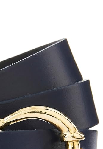 Damart Accessori cintura sottile da donna pelle bovina fibbia dorata
