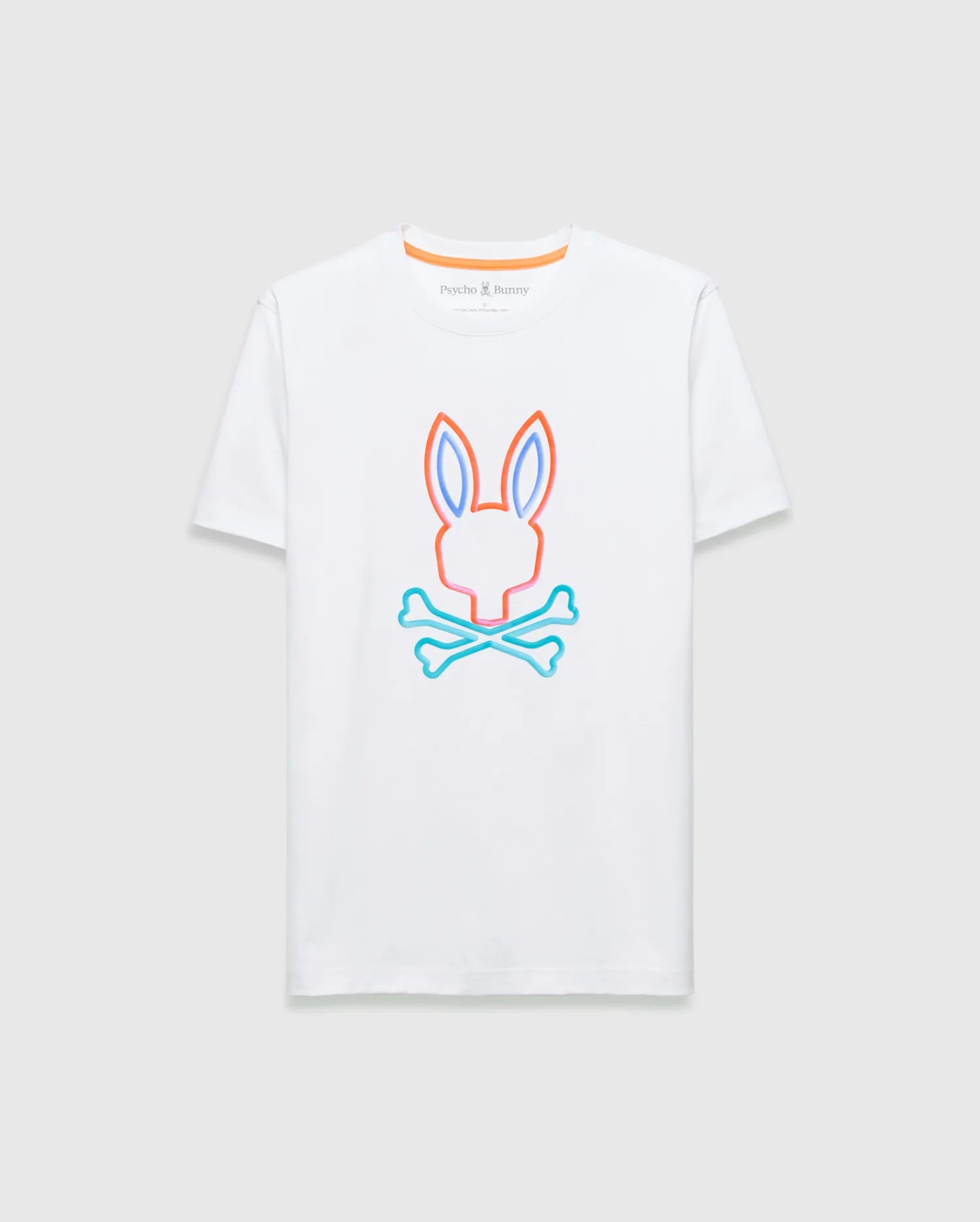Psycho Bunny Men's Tees Dayton Graphic Tee maglietta bianca