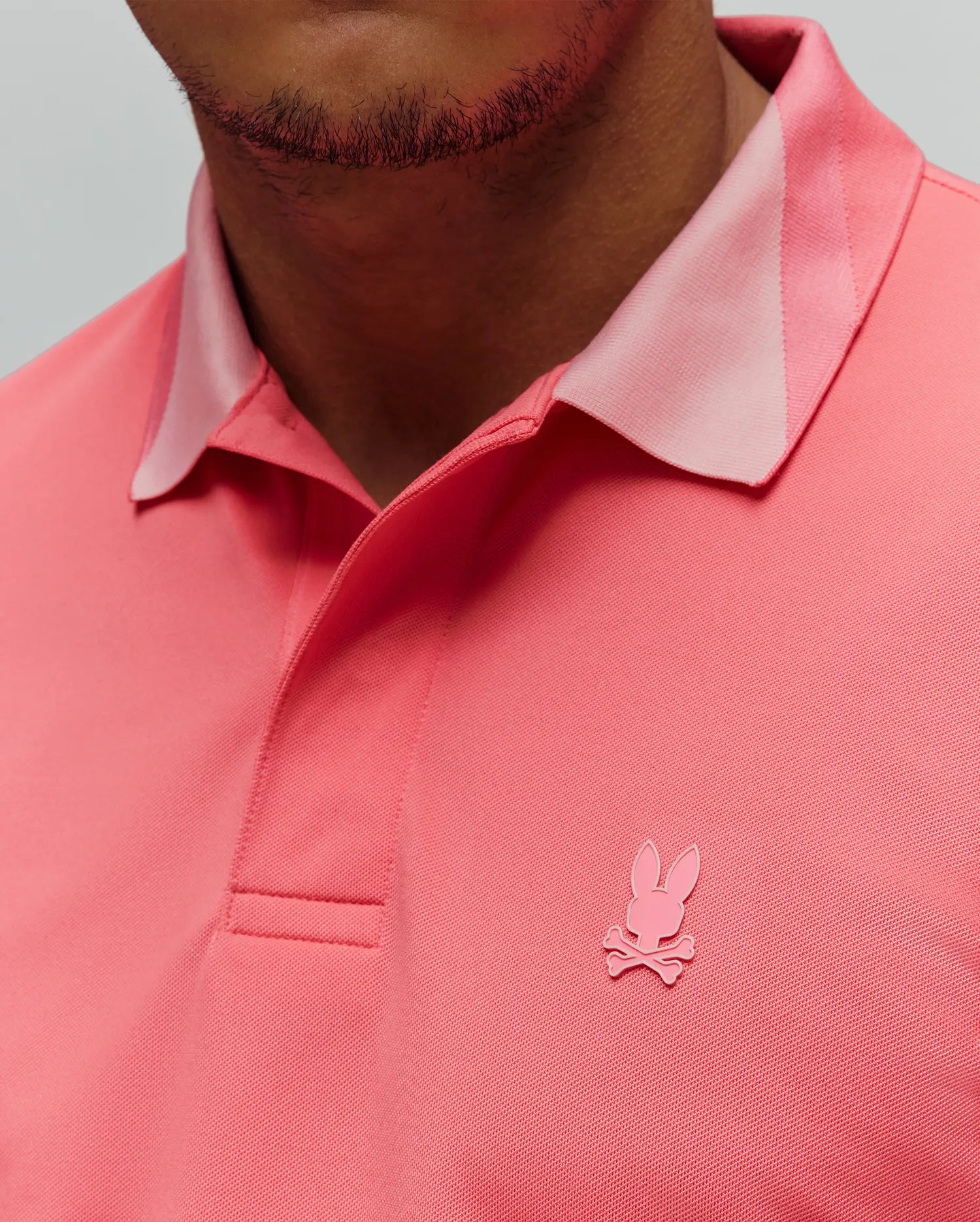 Psycho Bunny Men's Polos Onyx Sport Polo Polo Sunkissed Coral stretch