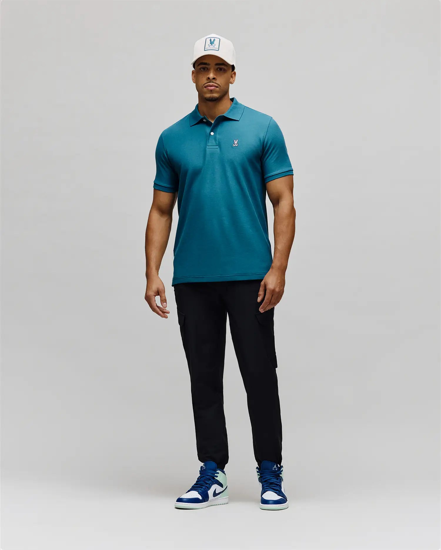 Psycho Bunny Men's Polos MENS CLASSIC PIQUE POLO B6K001F200 polo Mallard Blue