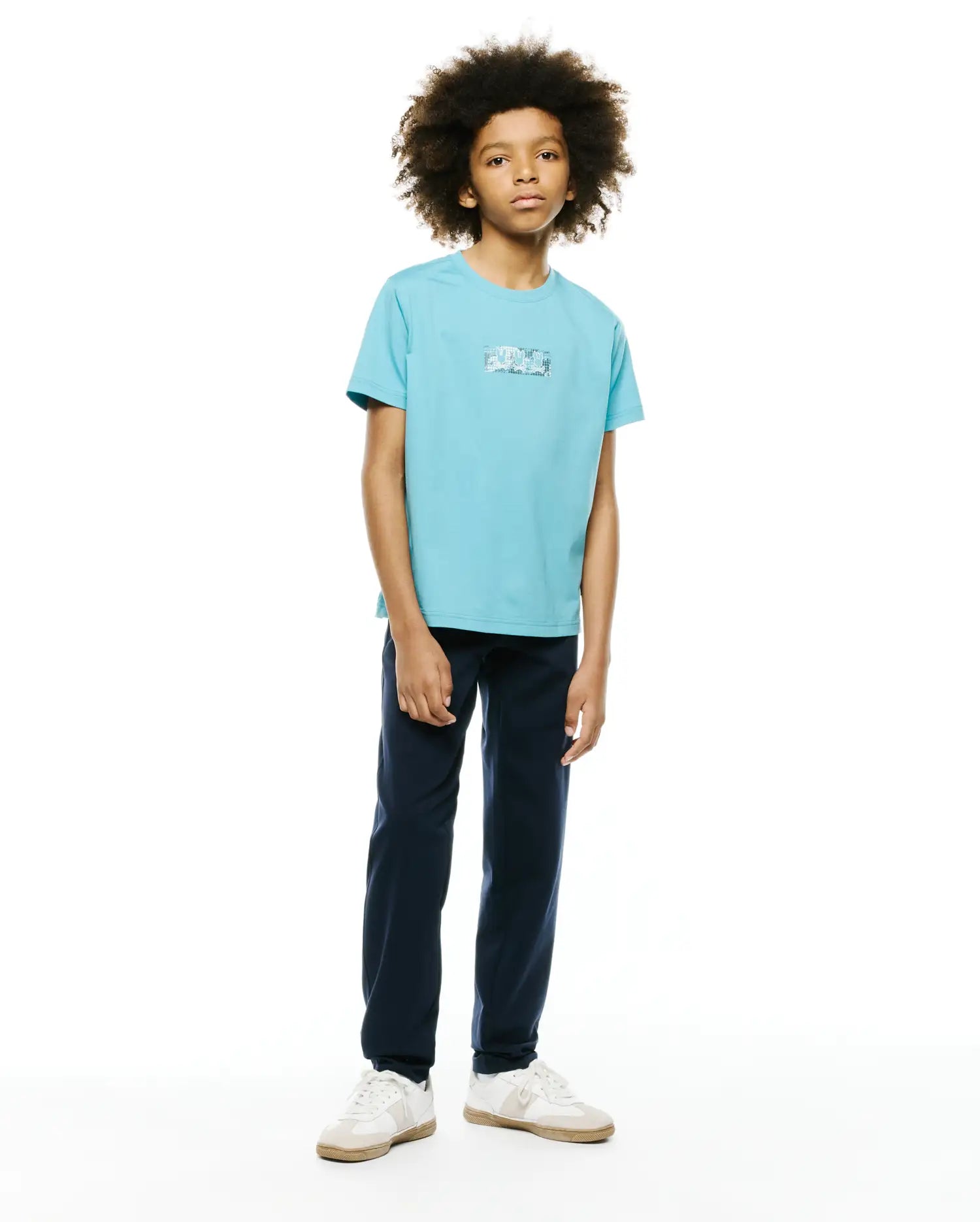 Psycho Bunny Kids Tees KIDS' ALFIE BACK GRAPHIC TEE T-shirt blu in cotone