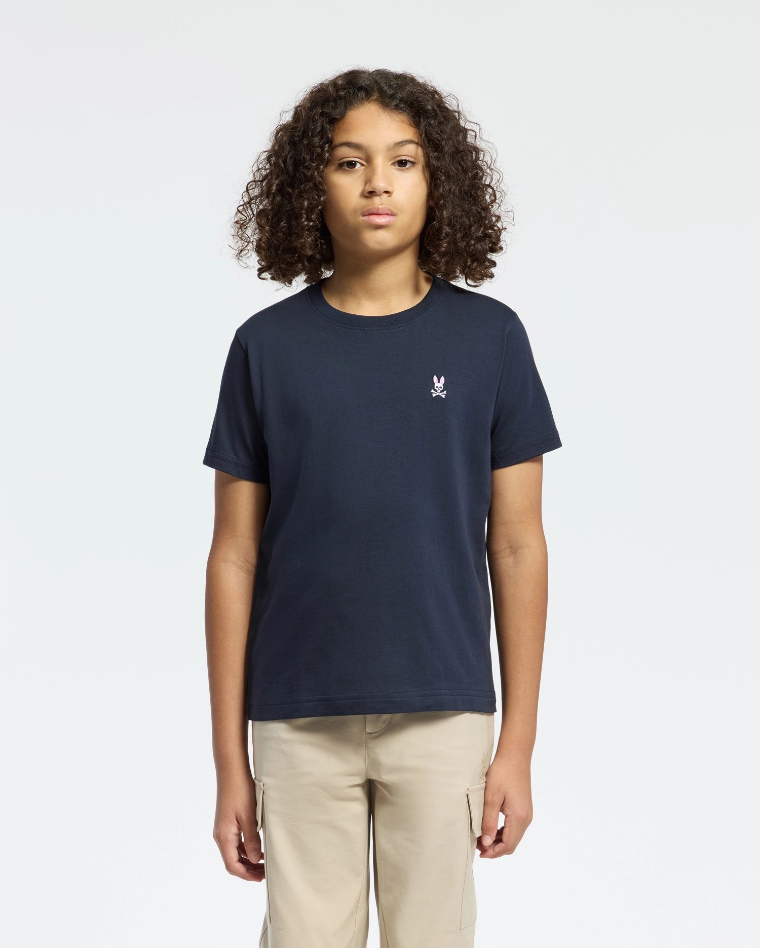 Psycho Bunny Kids Tees KIDS CLASSIC CREW NECK TEE maglietta navy