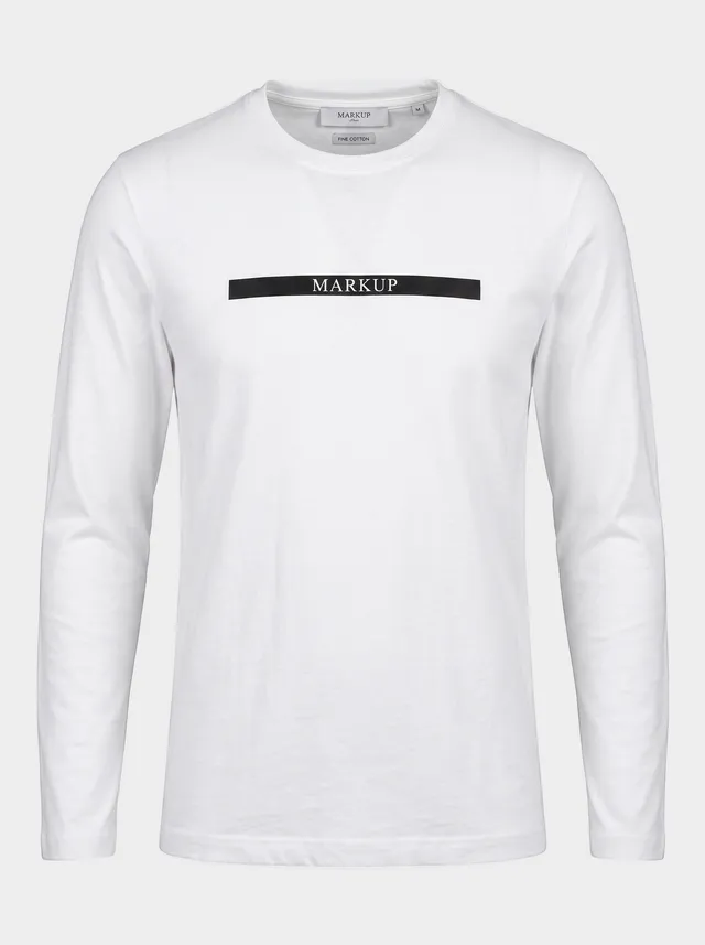 Markup Uomo Felpe & T-shirt T-Shirt Manica Lunga con Logo