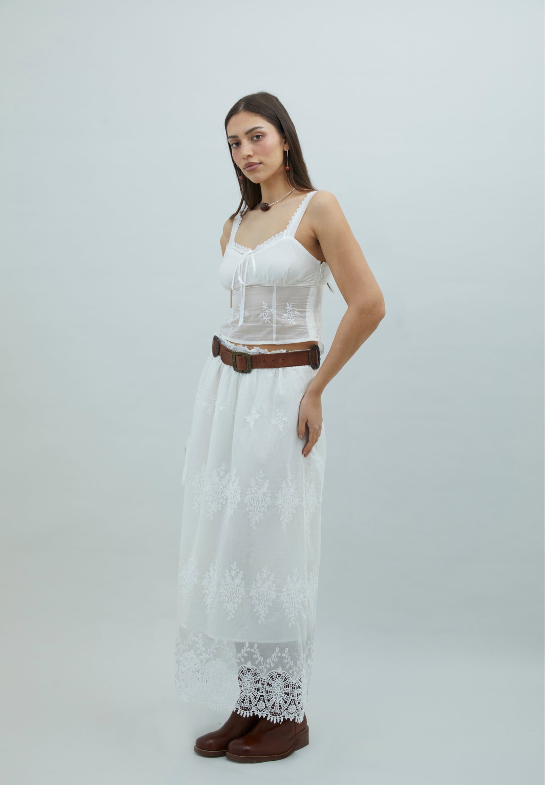 House Of Sunny Women's Skirts Blossom Skirt gonna maxi ricamata