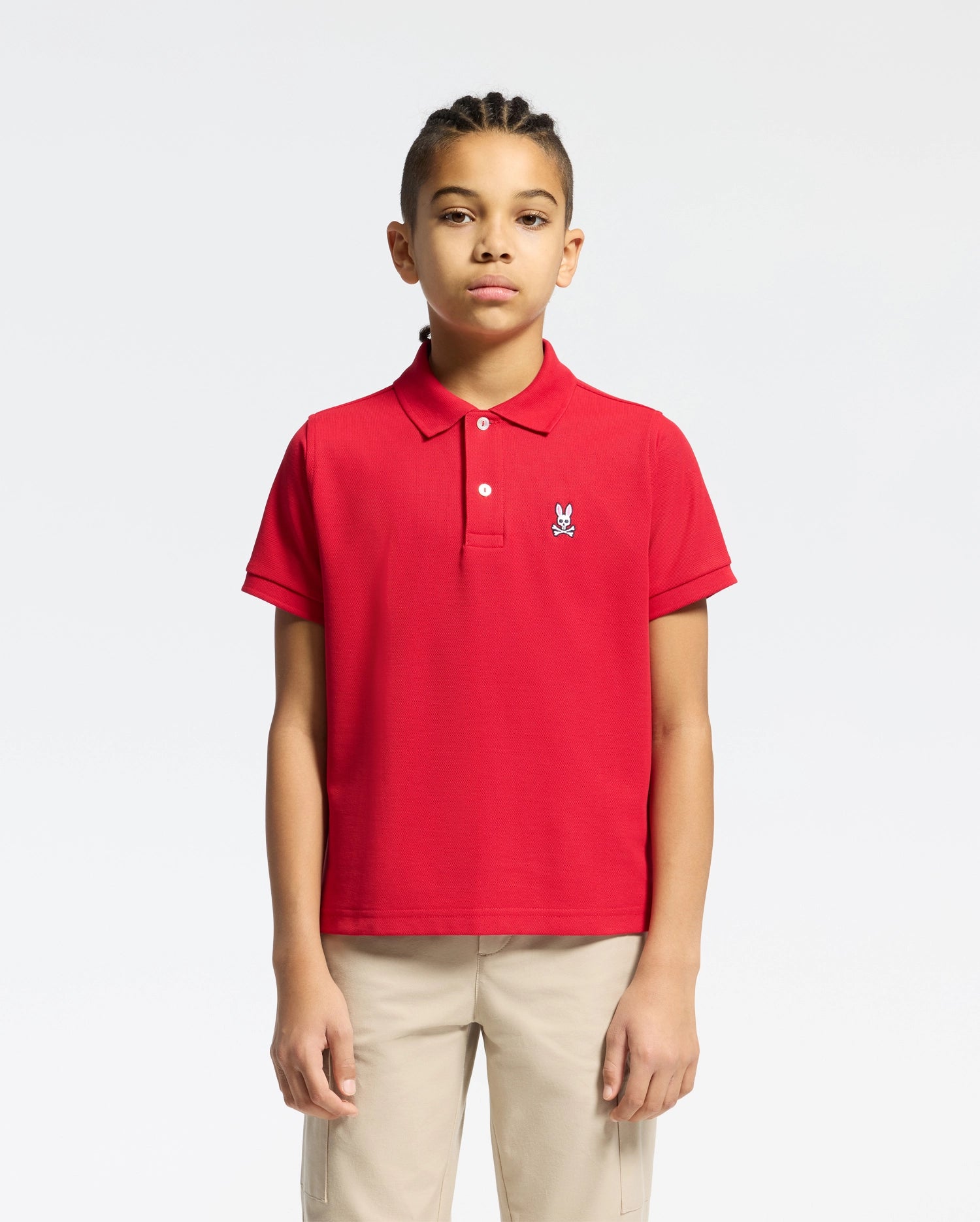 Psycho Bunny Kids Polo Shirts KIDS CLASSIC PIQUE POLO SHIRT polo rosso 621