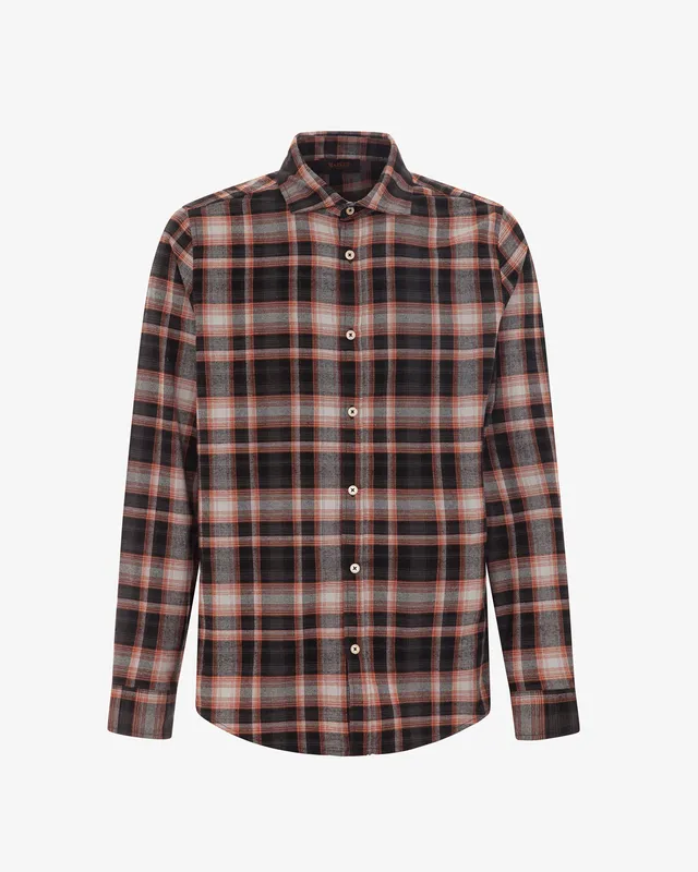 Markup Uomo Camicie Camicia check collo francese camicia