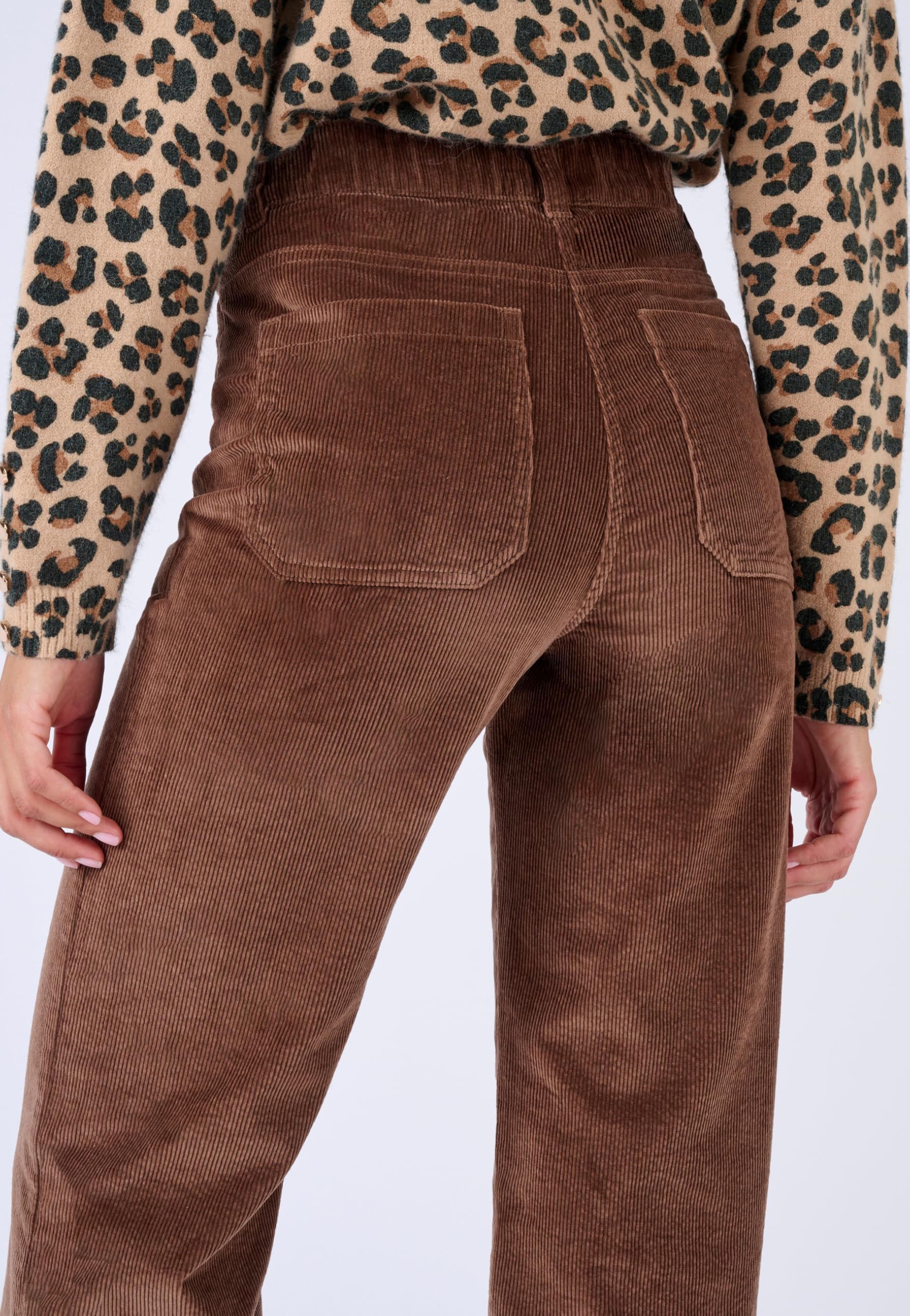 Damart Prêt-à-porter Pantaloni Velluto Large Donna 48-56 elasticizzati