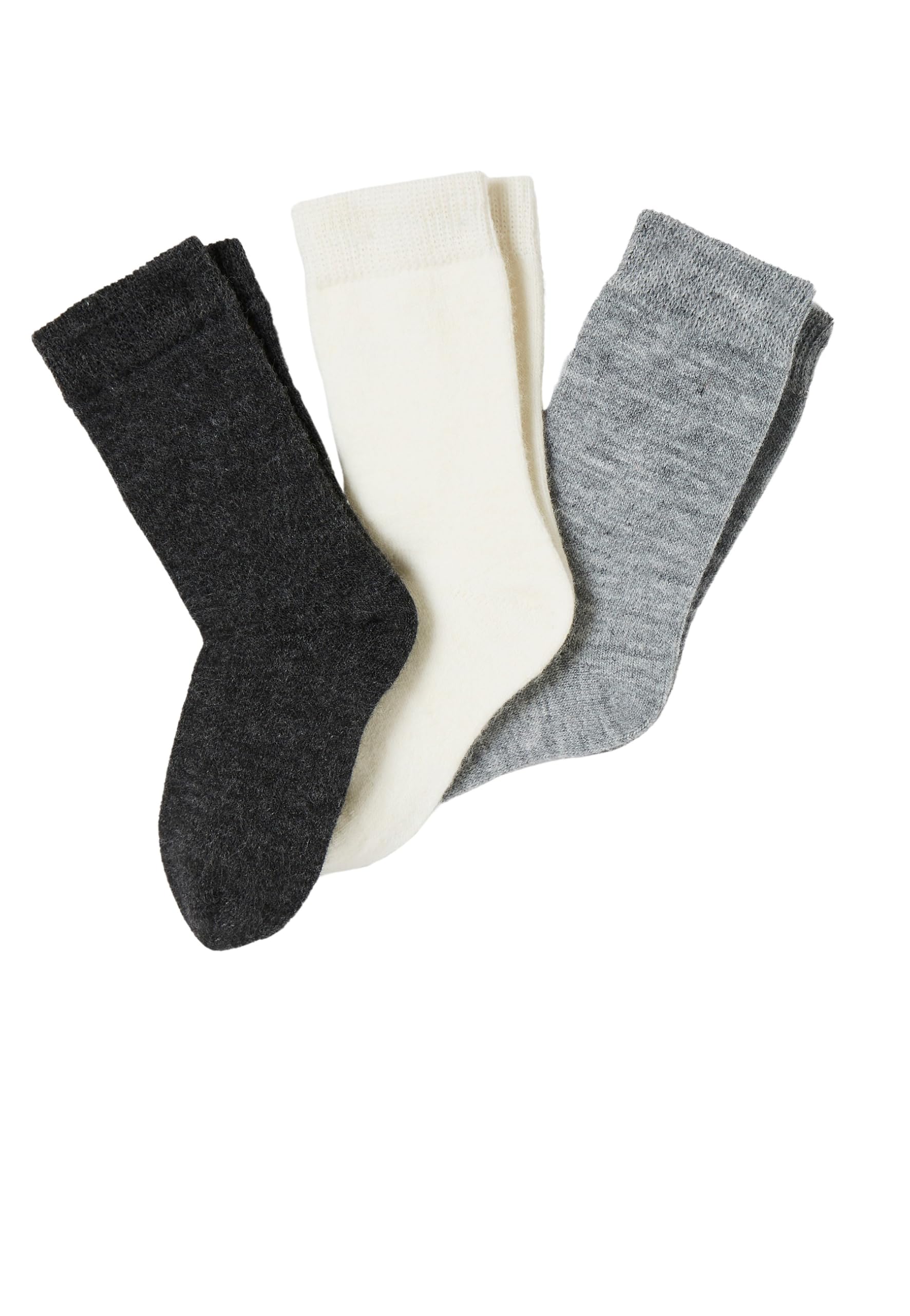 Damart Thermolactyl Calzini in maglia lanosa, lotto grigio antracite, 3 paia