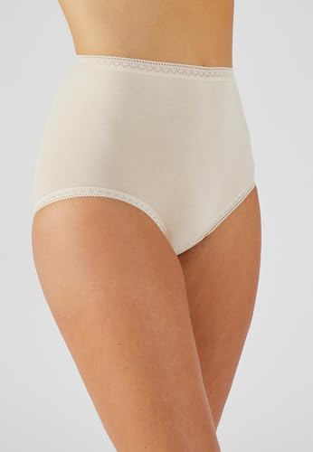 Damart Biancheria intima set 3 mutandine cotone elasticizzato + 1 marrone S