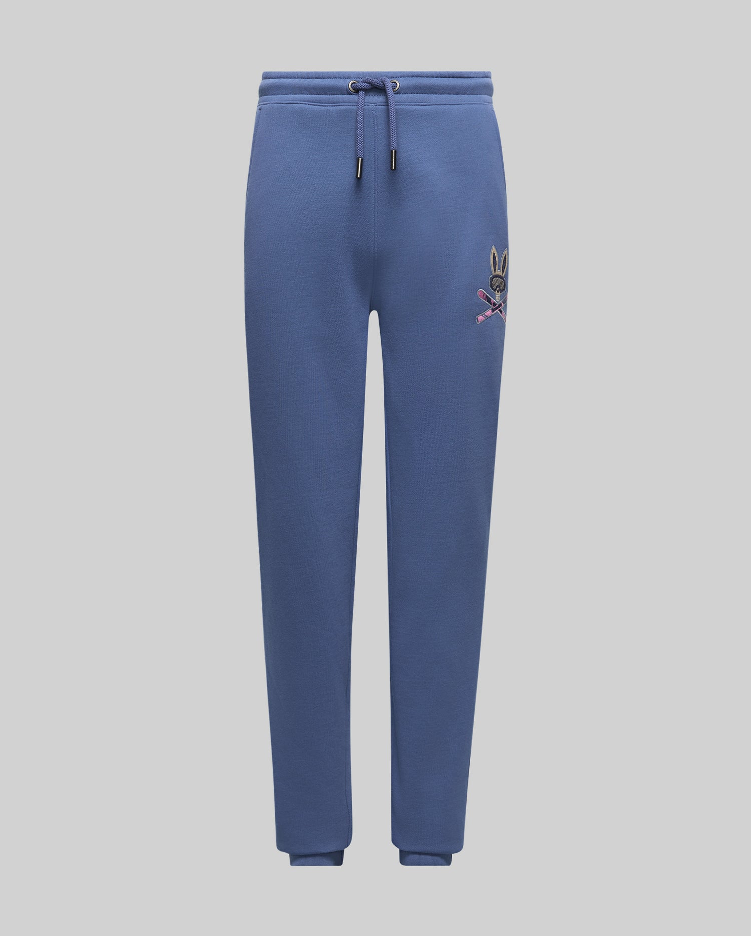 Psycho Bunny Kids Bottoms Indigo Ski Bunny Sweatpant pantaloni felpa grigio blu