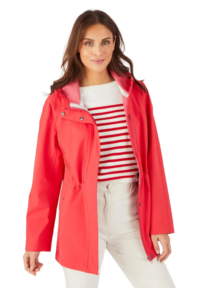 Damart Prêt-à-porter Parka corta RainProtect rossa