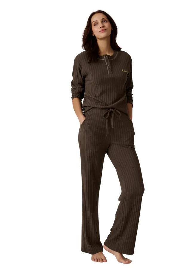 Damart Homewear Thermolactyl pigiama donna a costine