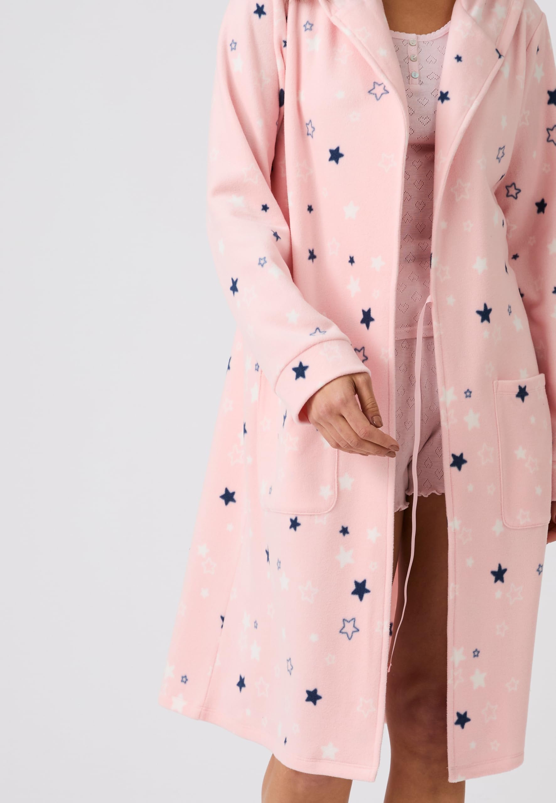 Damart Homewear Thermolactyl Accappatoio donna rosa stampato