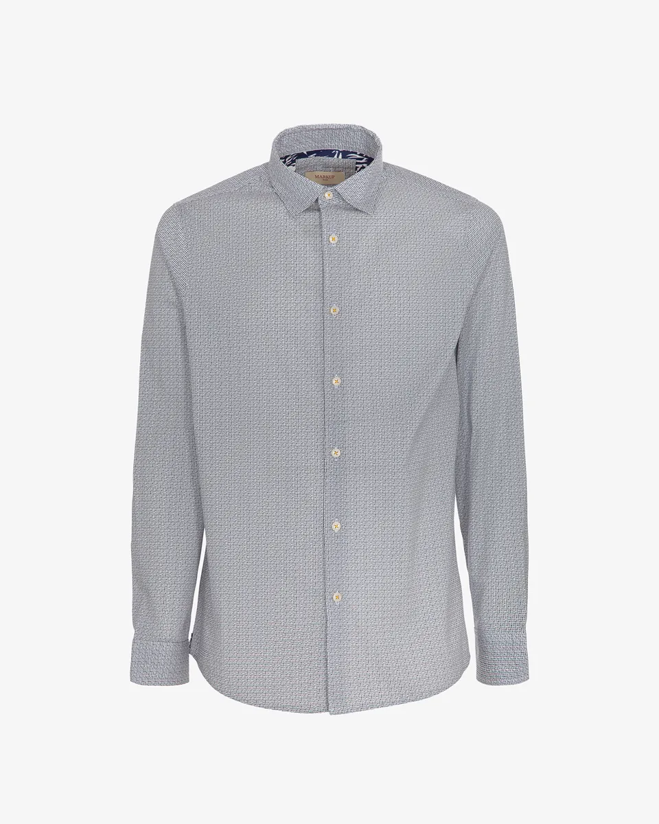 Markup Camicia microfantasia da uomo