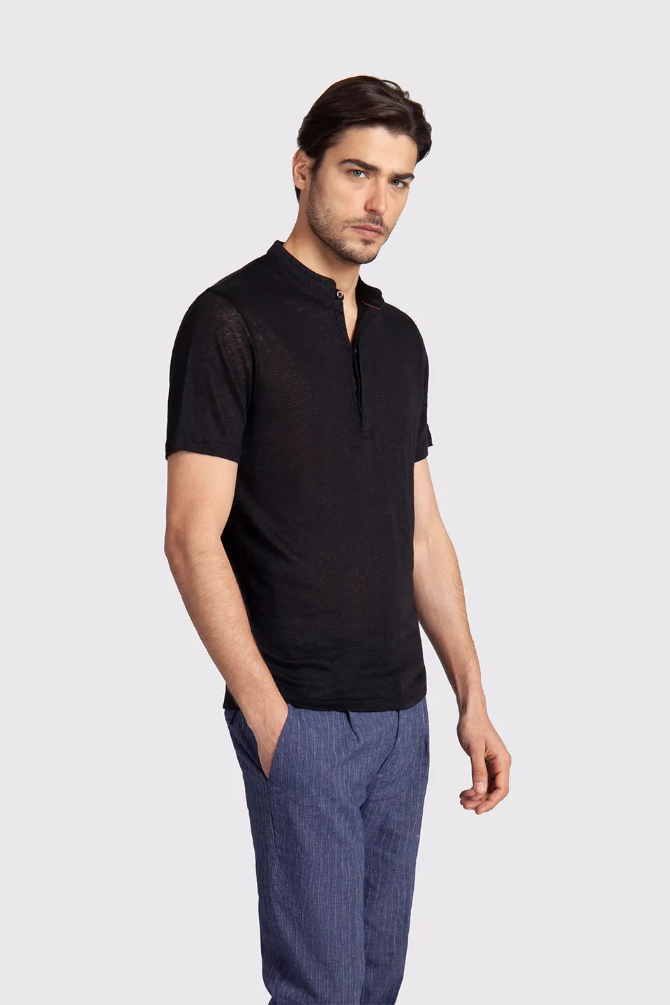 Markup Uomo Felpe & T-shirt T-shirt serafino lino