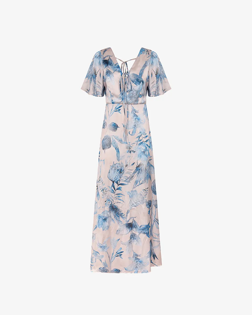 Markup Donna Vestiti Abito in raso stampato da donna